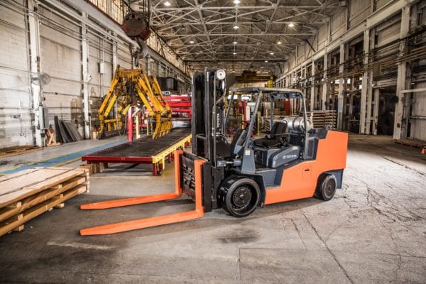 toyota high capacity forklift application