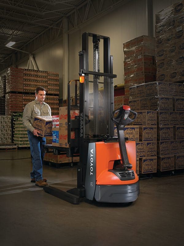 toyota electric walkie stacker application