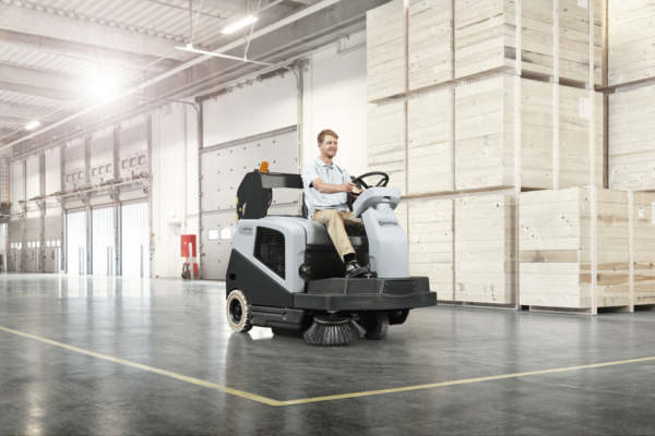 nilfisk sw5500 rider sweeper warehouse application
